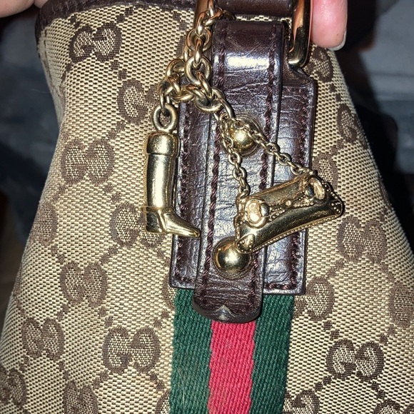 Sherry line Gucci handbag tote GG - Picture 9 of 14